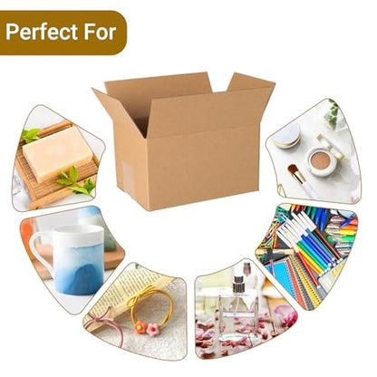 zmybcpack 80 pack 7x5x4 inch Cardboard Box Mailers, Kraft Shipping Boxes - size: 80 pack 7"x5"x4"