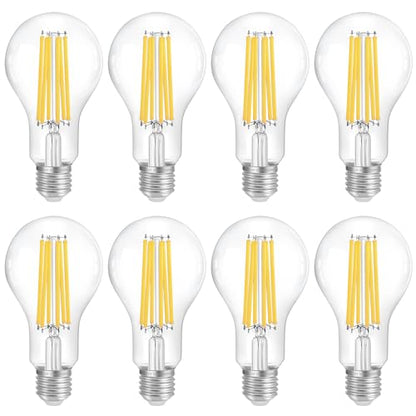 FLSNT 150W Eq Dimmable A23 LED, 2650LM, 3000K, E26, 8P - color: 150w 3000k Warm White, size: 8 Count (Pack of 1)