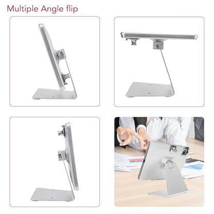 Desk Anti-Theft stand Holder for iPad 11"(A16)11th Gen/10.9"10th Gen(Silver