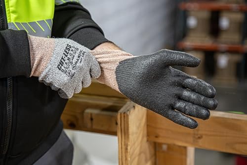 Majestic Cut-Less Dyneema Glove with Polyurethane Palm | 13 Gauge Liner, Pre-Curved Finger, Lightweight, Breathable| - size: Medium, style: 1 Pair