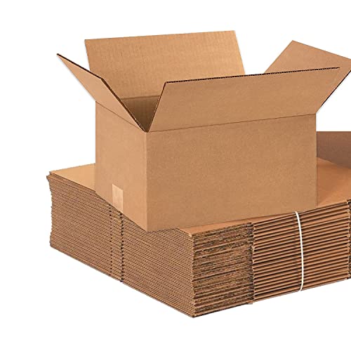 BOX USA Shipping Boxes Small 12"L x 9"W x 6"H 25-Pack - Corrugated Cardboard Box for Moving, Mailing, Packing, Packaging and Storage - style: Standard Corrugated