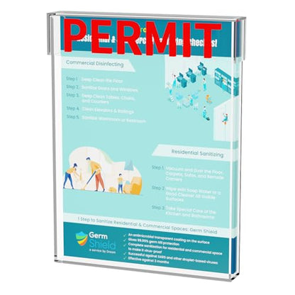 Outdoor Permit Brochure Box，Real Estate Flyer Box Waterproof with Lid-Take One Document Holder Can Hold 180, 8.5 x 11 Documents, Flyers & Brochures or Other Outdoor Marketing Needs