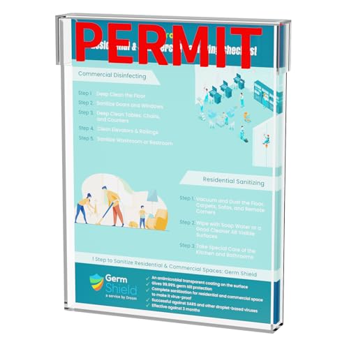 Outdoor Permit Brochure Box，Real Estate Flyer Box Waterproof with Lid-Take One Document Holder Can Hold 180, 8.5 x 11 Documents, Flyers & Brochures or Other Outdoor Marketing Needs