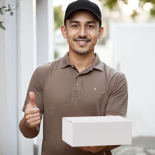 Calenzana 8x5x3 Shipping Boxes Set of 40, White Corrugated Cardboard Box for Mailing Packing Gifts Small Business - size: 8x5x3, style: 40 Pack