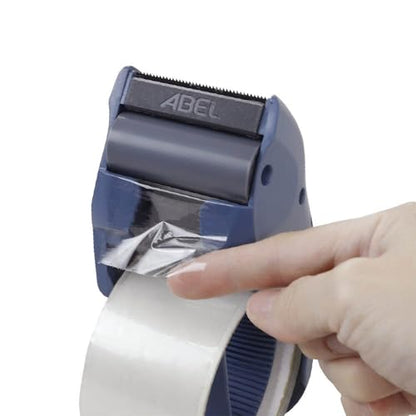ABEL EVO Packing Tape Dispenser, Dark Blue, 2 Inch Wide Ergonomic Tape Gun for Packing Boxes, Shipping Moving Mailing Box Sealing Carton Packaging, Lightweight Hand-held Heavy Duty Tape Cutter - color: Dark Blue