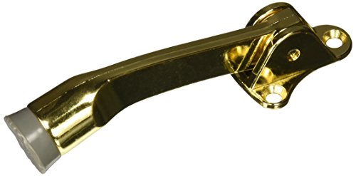 National Hardware SPB238 4" Kickdown Door Stops in Brass