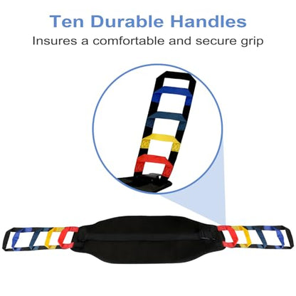 Transfer Sling, Transfer Belt for Elderly, Gait Belts for Seniors - color: Black 1