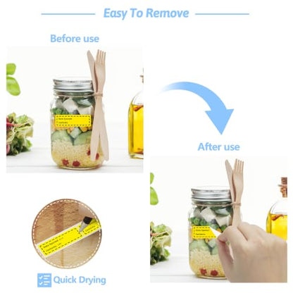 600 Pcs 1 X 3 inch Restaurant Quality Shelf Life Food Rotation Labels, Self-Adhesive Removable for Reusable Containers, Food Safety Date Sticker, Leftover Labels (2Roll-DateOpened-Yellow) - style: 2Roll-DateOpened-Yellow