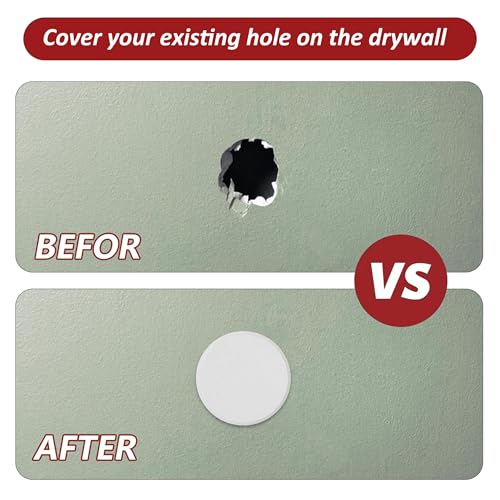 Wideskall® White Round Door Knob Wall Shield Self Adhesive Protector (3" inch Standard Size, 2.0, Count) - size: 3" inch Standard Size