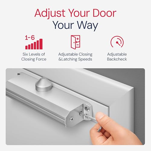 Lawrence Medium/Heavy Duty Door Closer Commercial Grade 1 - style: Aluminum (AL)