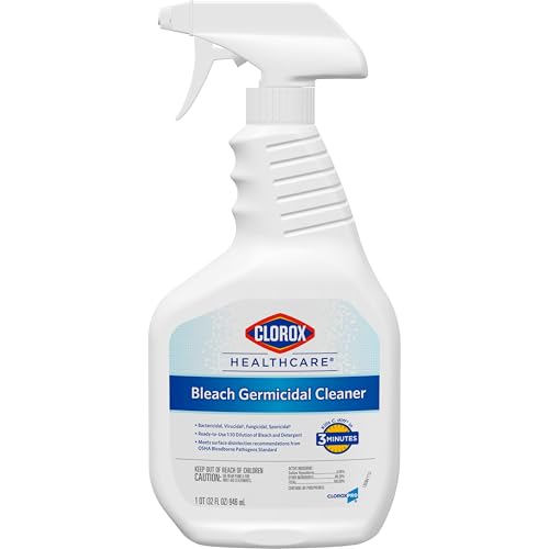 Clorox Healthcare Bleach Germicidal Cleaner Spray, 32 Fluid Ounces (Package May Vary)
