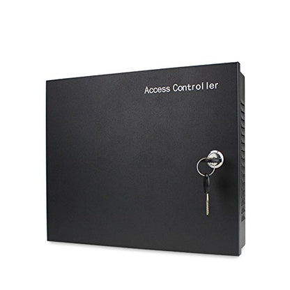 MENGQI-CONTROL TCP/IP Network 4 Door Smart Access Control Panel System Electric Strike Lock for Push Panic Bar Device Emergency Door, RFID Keypad Reader Enroll USB Reader 110V Power Supply Box - style: 4Door PushBar Strike