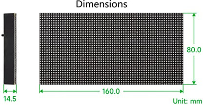 64x32 2048 RGB Full Color LED Matrix Panel 2.5mm Pitch P2.5, Chainable - color: 64x32-2.5 MM Pitch