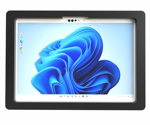 Security Anti-Theft Acrylic VESA Enclosure for Dell 10" 11" 12" Tablet with Free Wall Mount Kit (Black, Latitude 2-in-1 7285) - color: Black, size: Latitude 2-in-1 7285