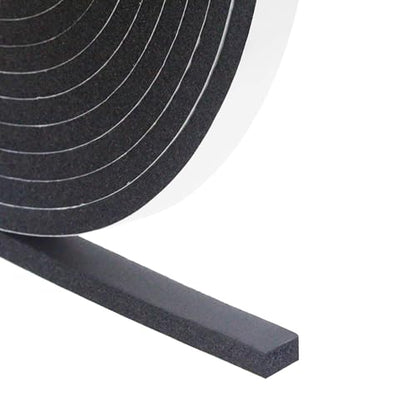 DGSL Foam Weather Stripping, 1/2" x1/4", 10Ft Door Window Seal Tape - size: 1/2In x 1/4In x 10ft