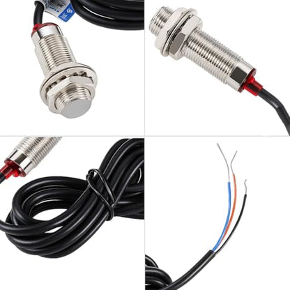 Gebildet 12mm Hall Effect Proximity Sensor Inductive Switch NPN NO（Normally Open) with Magnet DC5-30V NJK-5002C,Detecting Distance: 10mm - color: SS-E1650