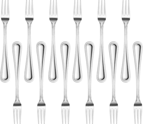 New Star Foodservice Bead Pattern 18/0 Stainless Steel Oyster Fork, 6-Inch, Set of 12, Commercial Grade - size: Oyster Fork (6-Inch)