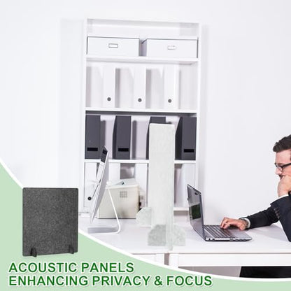 PATIKIL Desk Dividers 24" x 24",with 4Pcs Support Feet, Dark Gray Style C - color: Dark Gray Style C, size: 24" x 24"