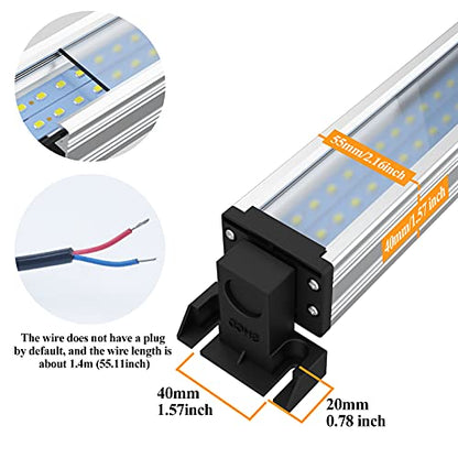 Led Industrial Machine Tube Light, IP66 Waterproof Explosionproof Work Lamp 20.5" 14W for CNC Internal, 110V to 220V Universal