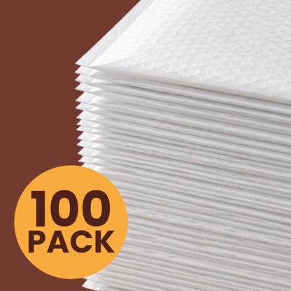 The Boxery 8.5x14.5" #3 Poly Bubble Mailers 100 Pack, Padded Envelopes, Self Seal, Waterproof Shipping Bags for Shipping & Packaging - size: #3 8.5x14.5'' (100)