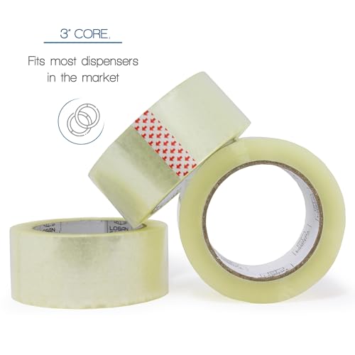 Clear Packing Tape, 36 Rolls Heavy Duty Packaging Tape for Shipping Packaging Moving Sealing, Thicker Clear Packing Tape, 1.88 inches Wide, 110 Yards Per Roll, 3960 Total Yards