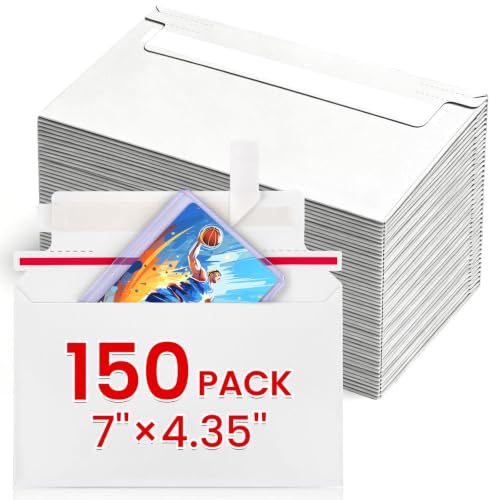 150 Pack Rigid Mailers, 7"x4.35" Premium Trading Card Shipping Envelopes - size: 150 Pack