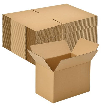 30 Pack 8x6x6 inches Small Shipping Boxes Brown Corrugated Cardboard Boxes for Packing, Mailing, Moving, Business - size: 8x6x6 inch