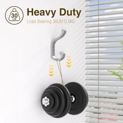 Coat Hooks Wall Mount,Heavy Duty Wall Hooks for Backpack,Towel,Silver 4 Pcs - color: Silver, size: 4 Pack