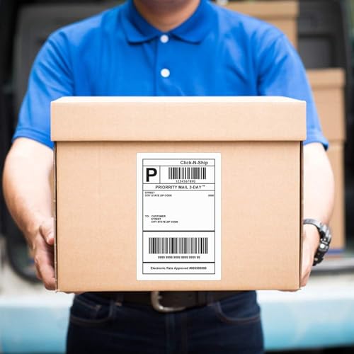 LLIKED 16 Rolls 4"x 6" Direct Thermal Shipping Labels with 250 Labels/Roll - size: 16 Rolls