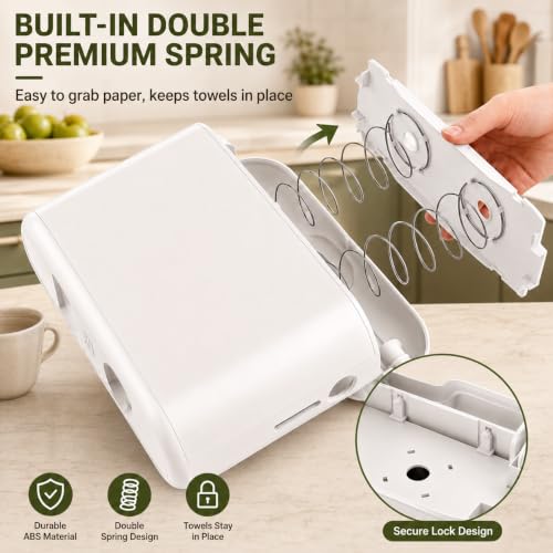 Countertop Multifold Paper Towel Dispenser, White - color: 5857white
