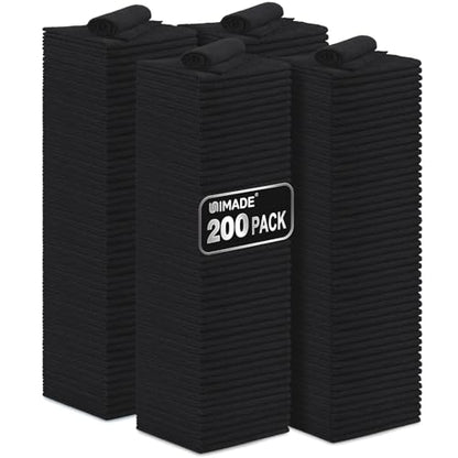 UNIMADE Microfiber Cleaning Cloth, 200 Pack Microfiber Towels for Cars - color: Black, size: 200pk