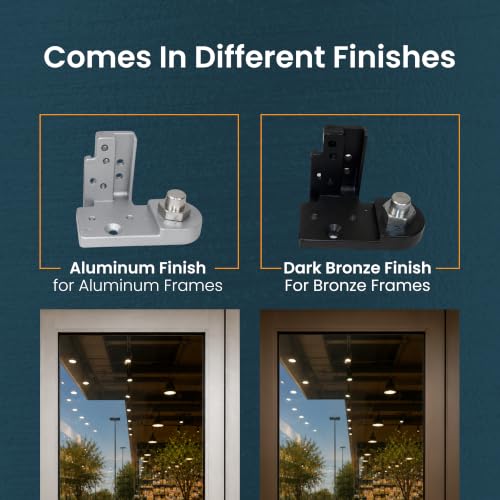 Pacific Doorware Kawneer Style Pivot Hinge Set - Left, Bronze - color: Duronotic Bronze, size: Left Hand