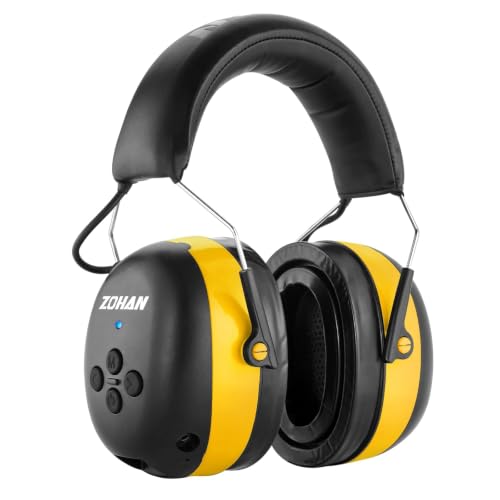 ZOHAN EM037 6.0 Bluetooth Hearing Protection 30dB SNR Noise Reduction - color: Yellow+gel