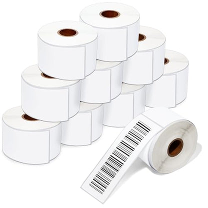 2" X 8" Direct Thermal Labels (2500 Count, 10 Rolls) - Long - size: 2" X 8"
