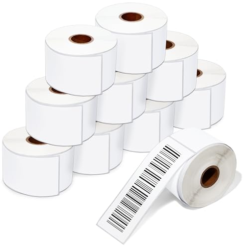 2" X 8" Direct Thermal Labels (2500 Count, 10 Rolls) - Long - size: 2" X 8"