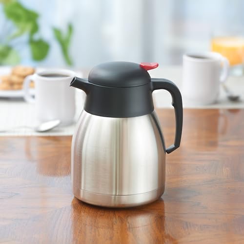 Winco 1.2 L Stainless Steel Carafe - size: 40.6 Ounces