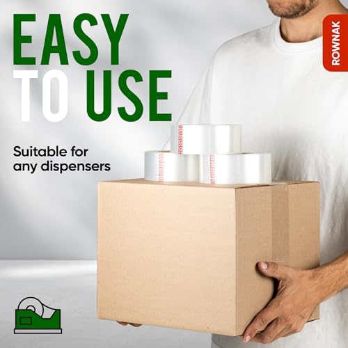 Clear Packing Tape 24 Rolls - Heavy Duty Packaging Tape 2.0mil Thick, 2.0 in. Wide x 60 Yards - Strong Adhesive, Silent, Reliable Package Tape for Home Office Shipping Moving Sealing - size: 24rolls/ 2.0mil/ 60yard