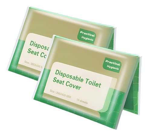 Toilet Seat Covers, 20-Pack Disposable Flushable Travel Covers
