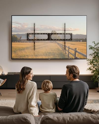 monTEK Heavy Duty Fixed TV Wall Mount for 37-150 Inch TVs, Up to 375 lbs - size: 37-150'' Fixed