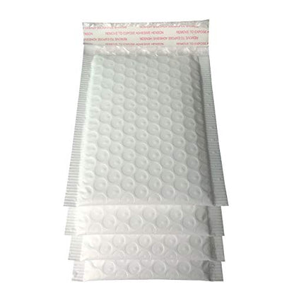 3.5x5 Inch White Poly Bubble Mailers Padded Envelopes, Self-Sealing Shipping Bags 50 Pack - size: 3.5X5 Inch
