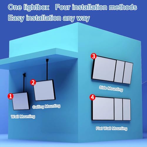 Wall Mounted LED Menu Light Box, 3D Slim Snap Frame Light Box Billboard, Restaurant Coffee Beverage Shop Display Board Sign, With Telescopic Rod (19.7"x27.5"/50cmx70cm) - size: 19.7"x27.5"/50cmx70cm