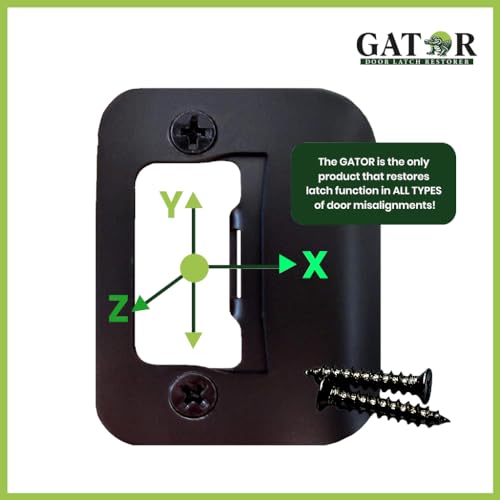 Gator Door Strike Plate 2-1/4" Latch Restorer, Oil Rubbed Bronze, 1-Pack - color: Oil Rubbed Bronze