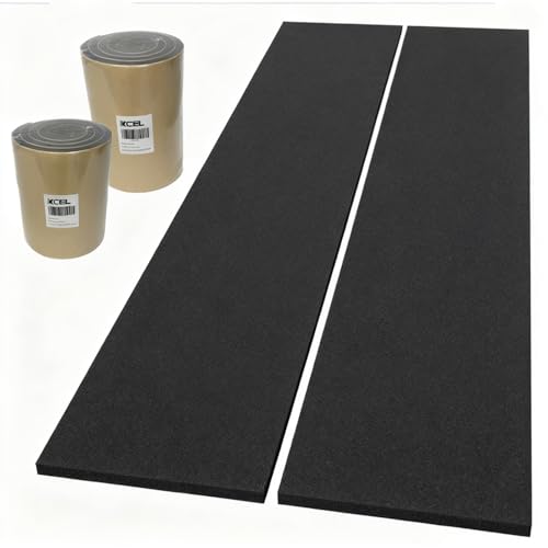 XCEL Marine Foam Roll with Self Adhesive - Black, 60" x 8" x 1/4" 2 Pack Closed Cell Foam Rubber Water Resistant Padding Sheet - Home, Marine, Garage, Automotive, Crafts & Cosplay - color: Black, size: 60" x 8" x 1/4" (2 Pack)