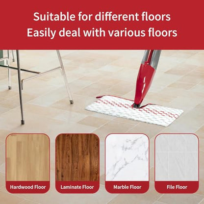 10 Pack Microfiber Spray Mop Pads Compatible with ProMist MAX Replace Head