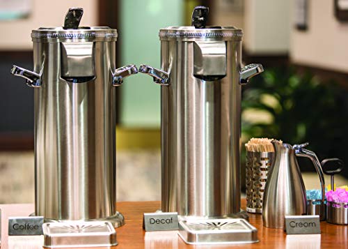 Service Ideas Airpot Coverup, 7X16, Stainless Steel, Adjustable, Polished
