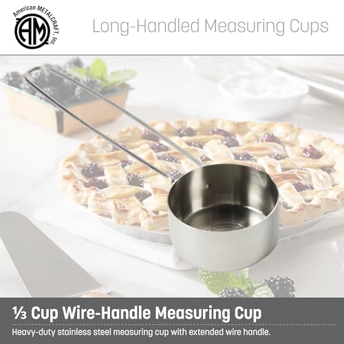 American METALCRAFT, Inc. American Metalcraft MCL13 Stainless Steel Measuring Cup, 1/3-Cup, Silver - size: 1/3 Cup