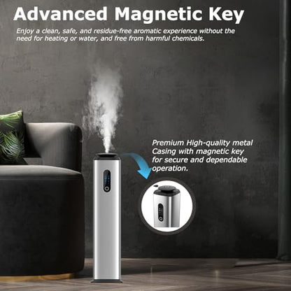 Hotel Scent Diffuser Cover 10000 Sq.Ft, Scent Air Machine for Home & Office - color: Silver