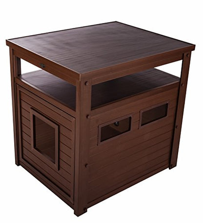 New Age Pet® ECOFLEX® Litter Loo® Enclosure, Jumbo, Brown - color: Brown, size: Jumbo