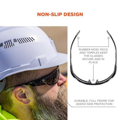 Ergodyne Skullerz Odin Polarized Safety Sunglasses - color: Matte Black Frame, Polarized Smoke Lens