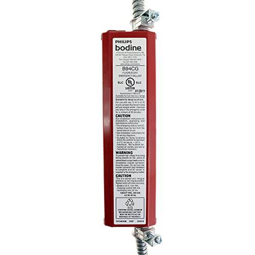 BDL94C Bodine Emergency Backup Battery - 90 min. - Operates 1 13-42W or 2 13-39W 4-Pin Twin Quad or Triple Twin-Tube CFL Lamps without Integral Starter - 120/277 Volt